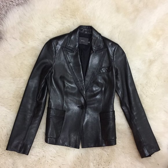Lamb skin Leather Lady's Jacket. Superior Quality. Made in Italy. Size . New! - Picture 5 of 5